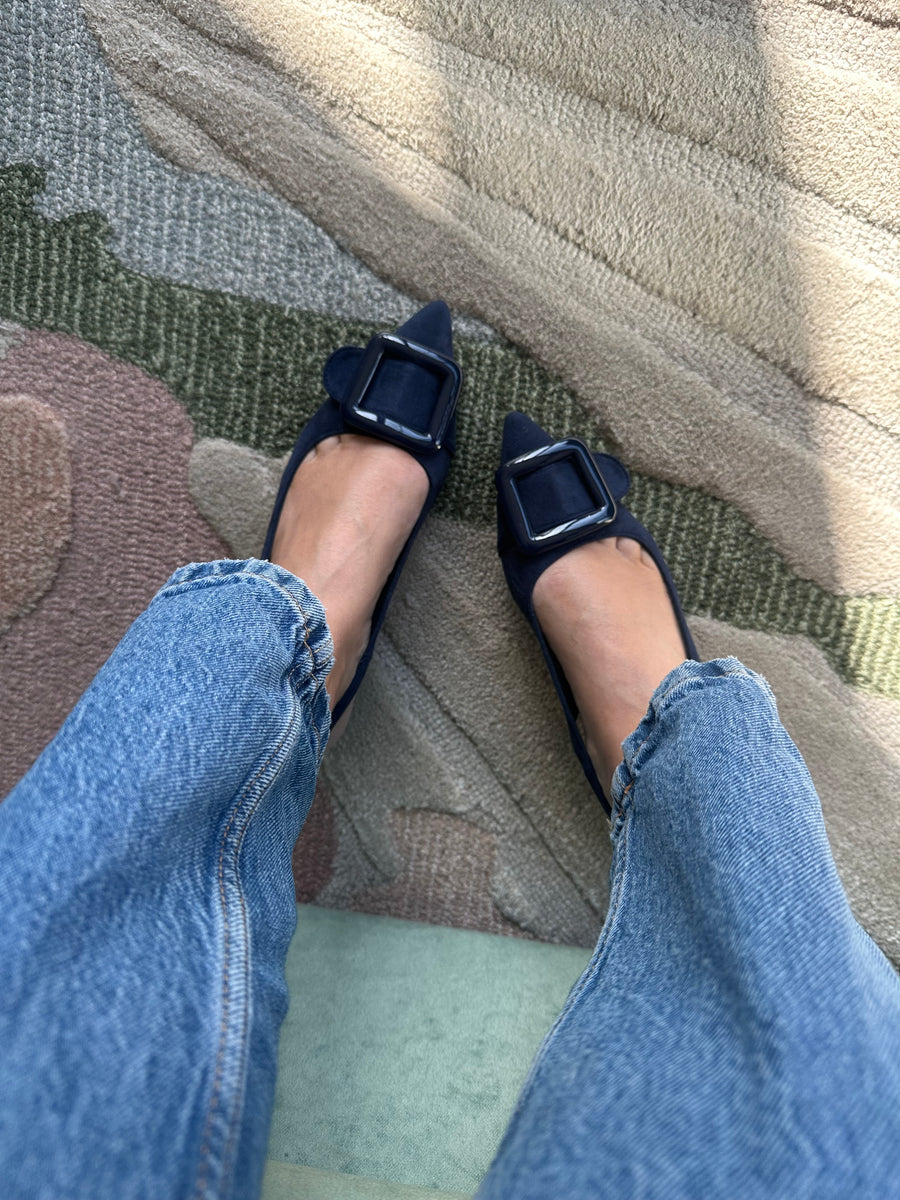 Amanda suede kitten heels