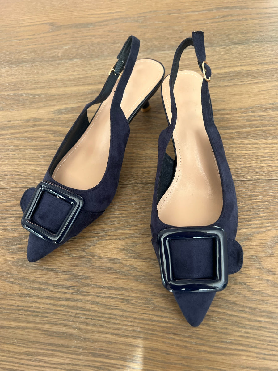 Amanda suede kitten heels