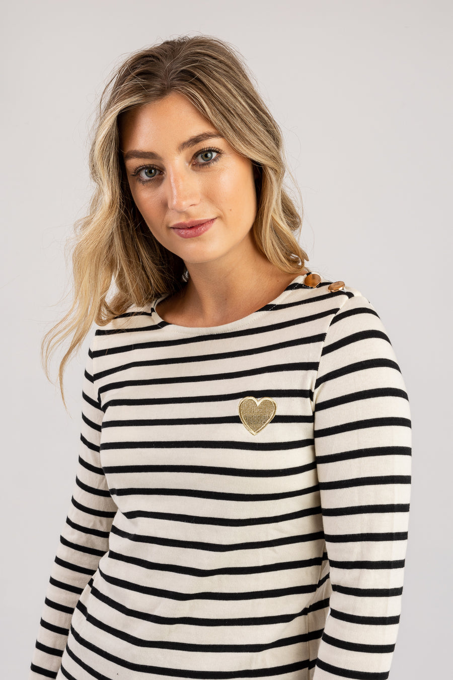 Heart stripe jumper